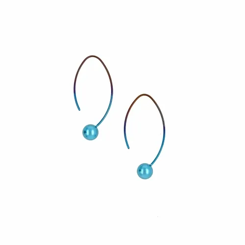 Orbit Light Blue Drop & Dangle Earrings